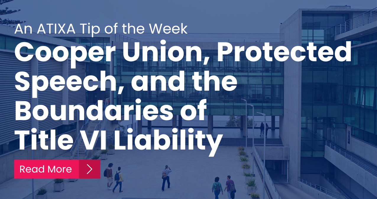 Cooper Union, Protected Speech, and the Boundaries of Title VI Liability